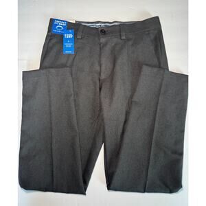 Haggar Cool Right Dress Pants Gray 32x30 Straight Fit Performance Flex NWT